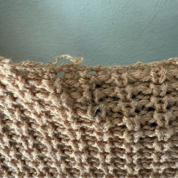 Urban Heritage Tan Cardigan Sweater Chunky Knit Open Front Women’s S - Picture 7 of 9